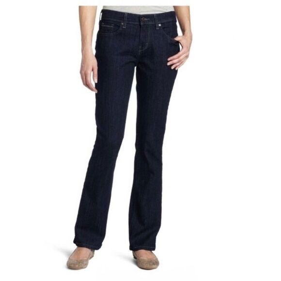Levi's 515 Dark Wash High Rise Bootcut Jeans - Size 4 - Picture 1 of 16